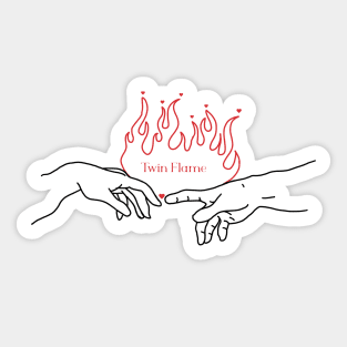 twin flame Sticker